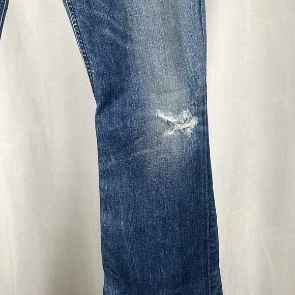 Revolve Citizens Of Humanity Sasha Twist Low Slung Flare in Blue Mountain. - Picture 7 of 12